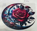 #346 Moon and flower
