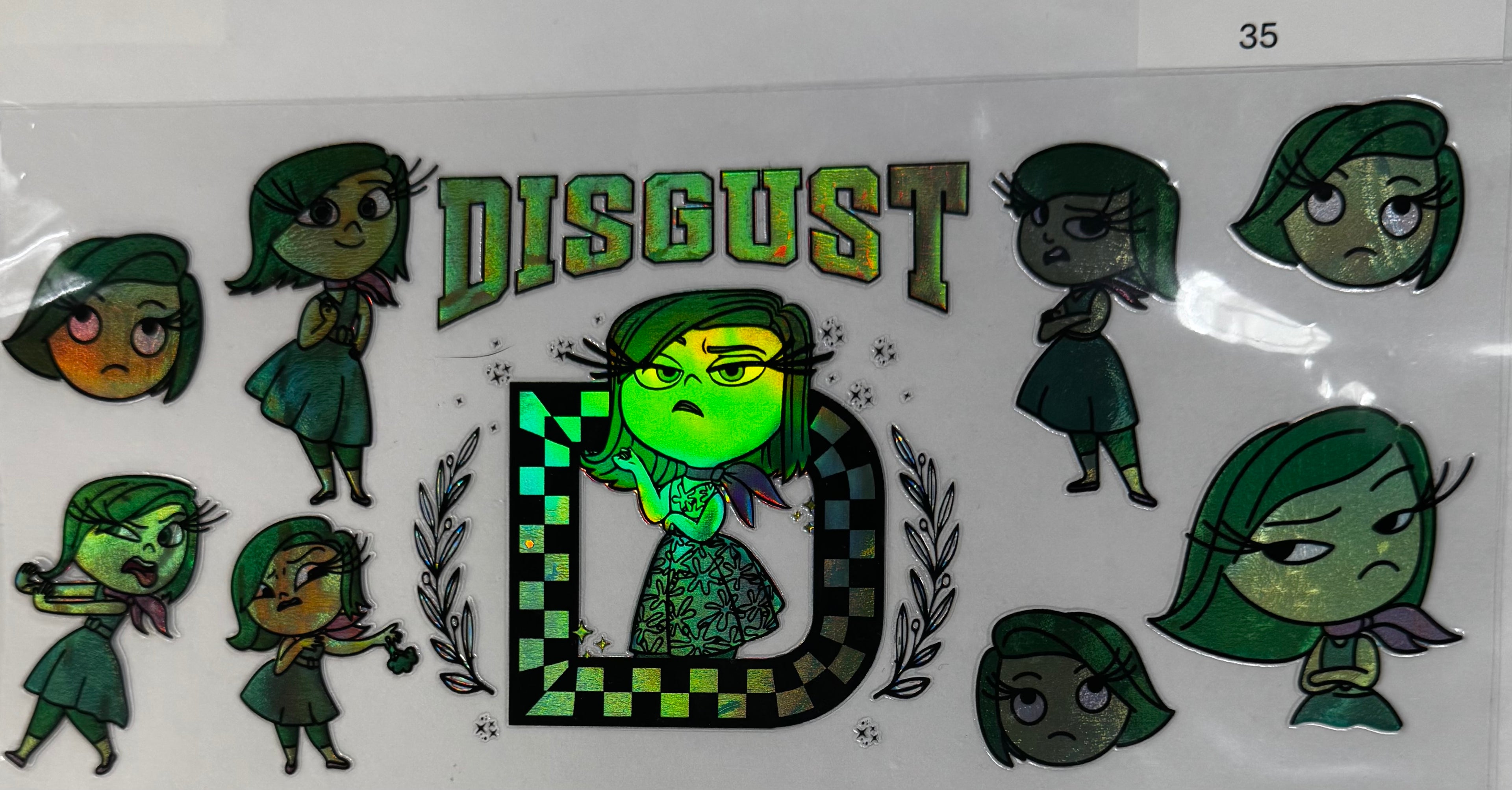 #35 Disgust Inside Out Holographic