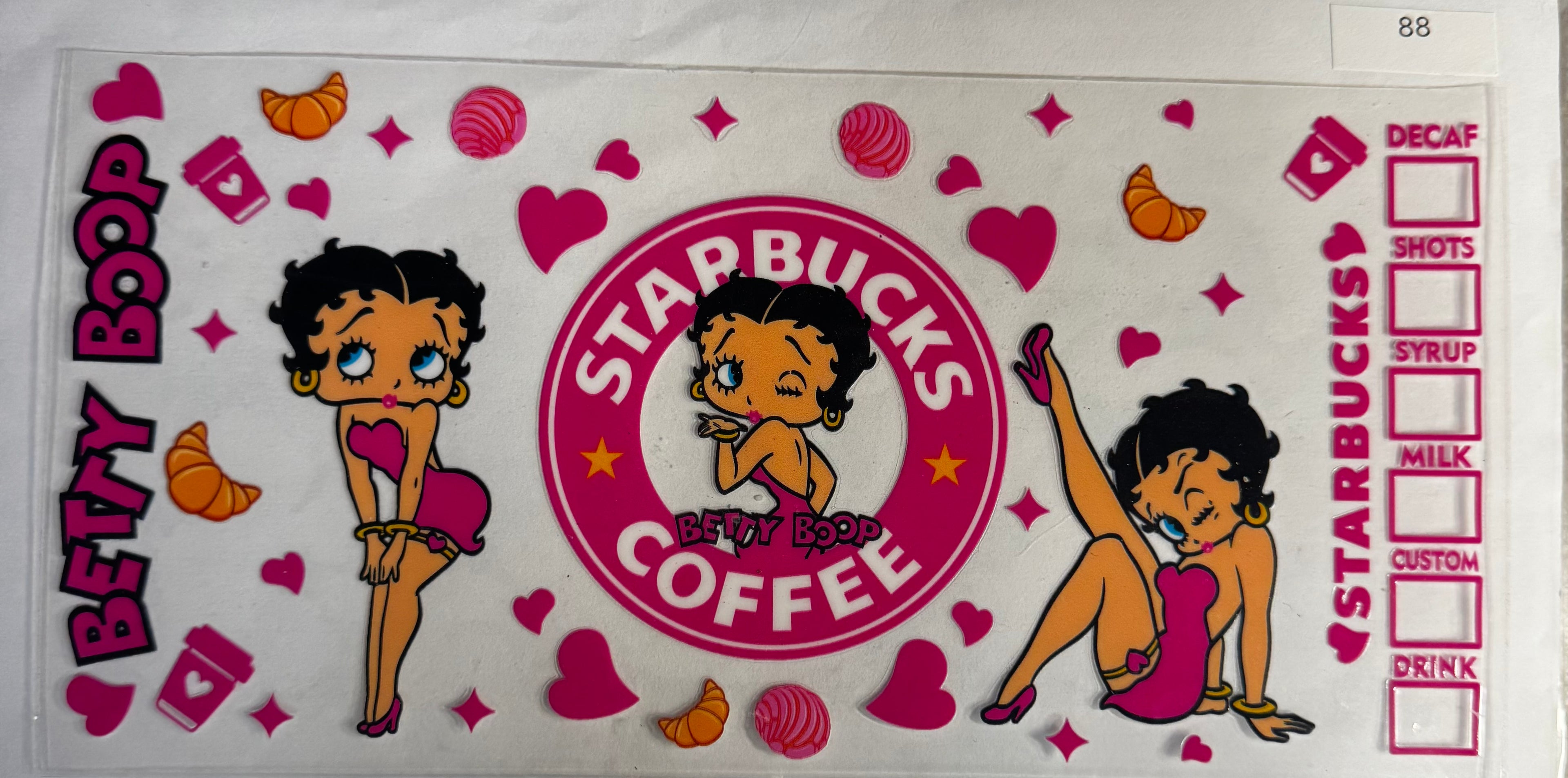 #88 Betty Boop Starbucks coffee