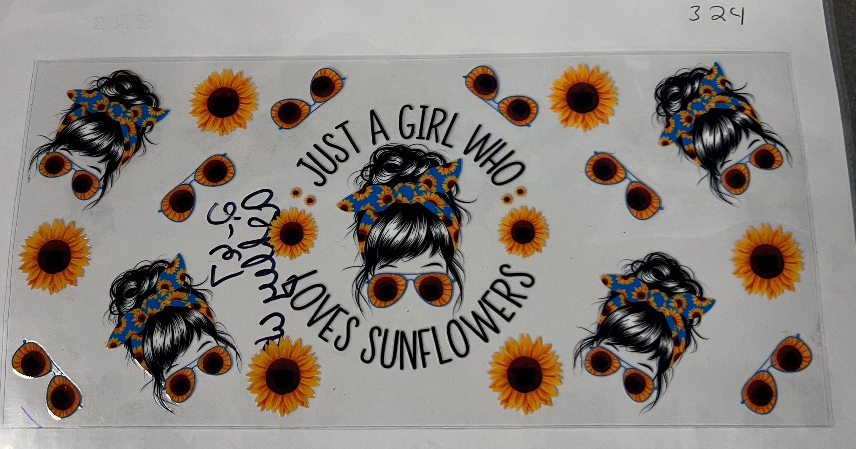 #324 Just a girl who loves sunglowers