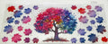 #355 Tree and leaves