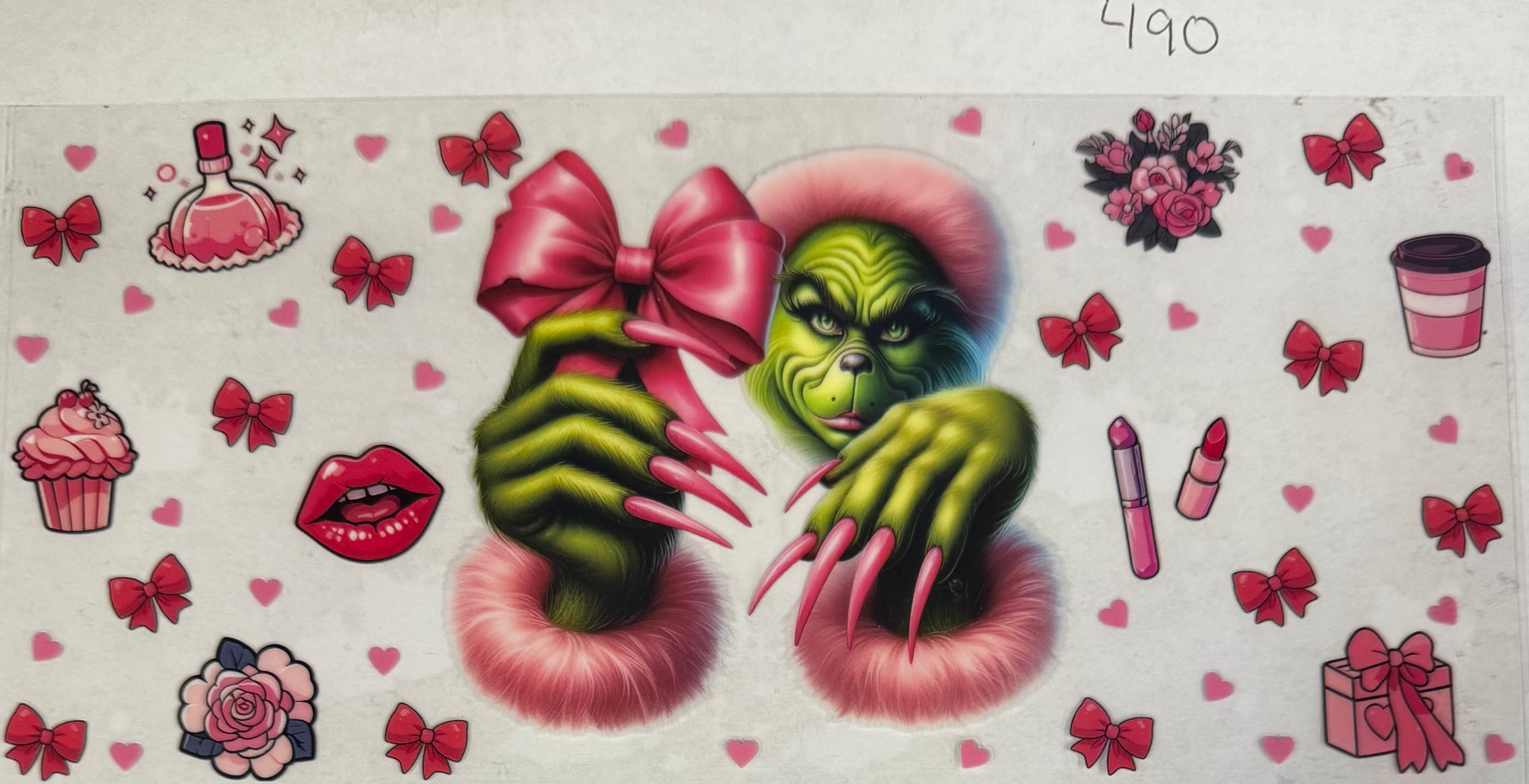 #490 Grinch pink