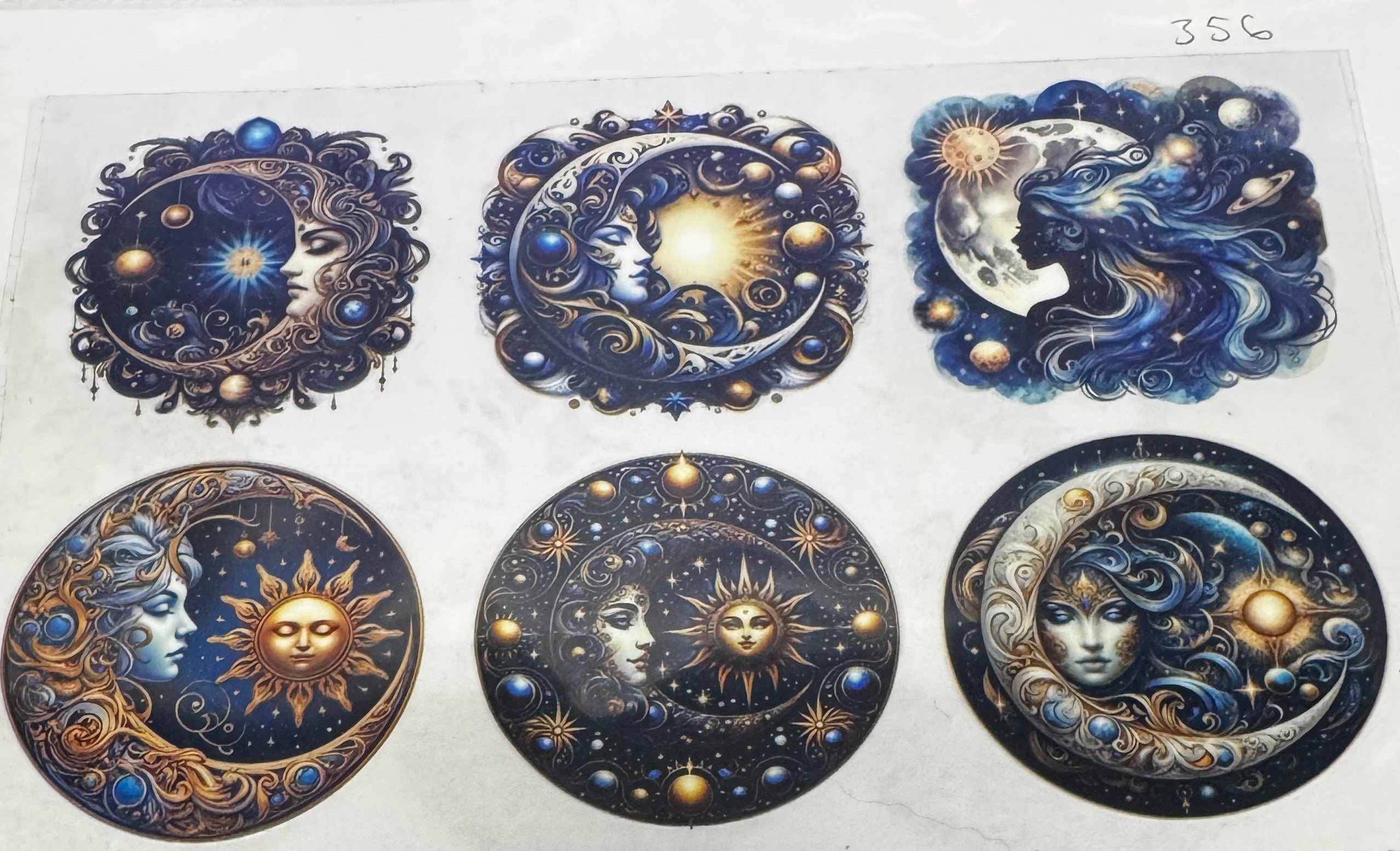 #356-367 Moon & Sun