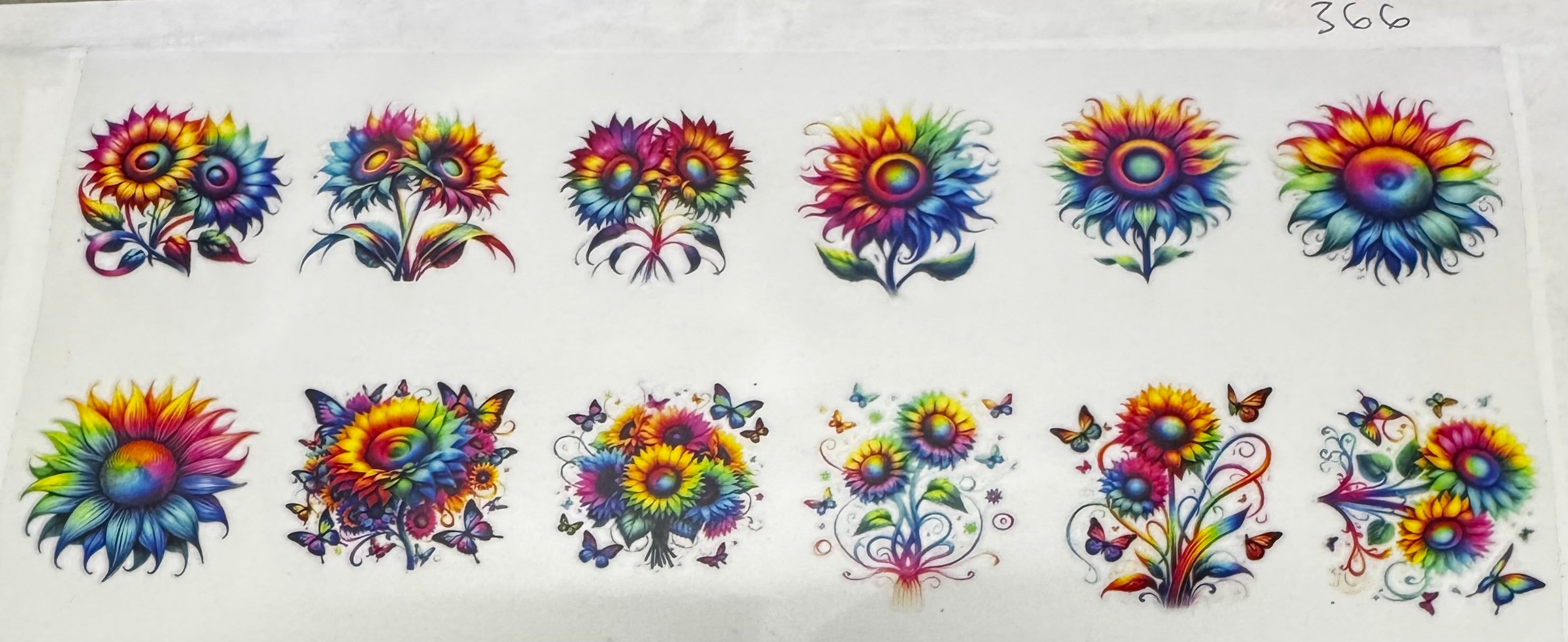 #366 Flowers Multicolor