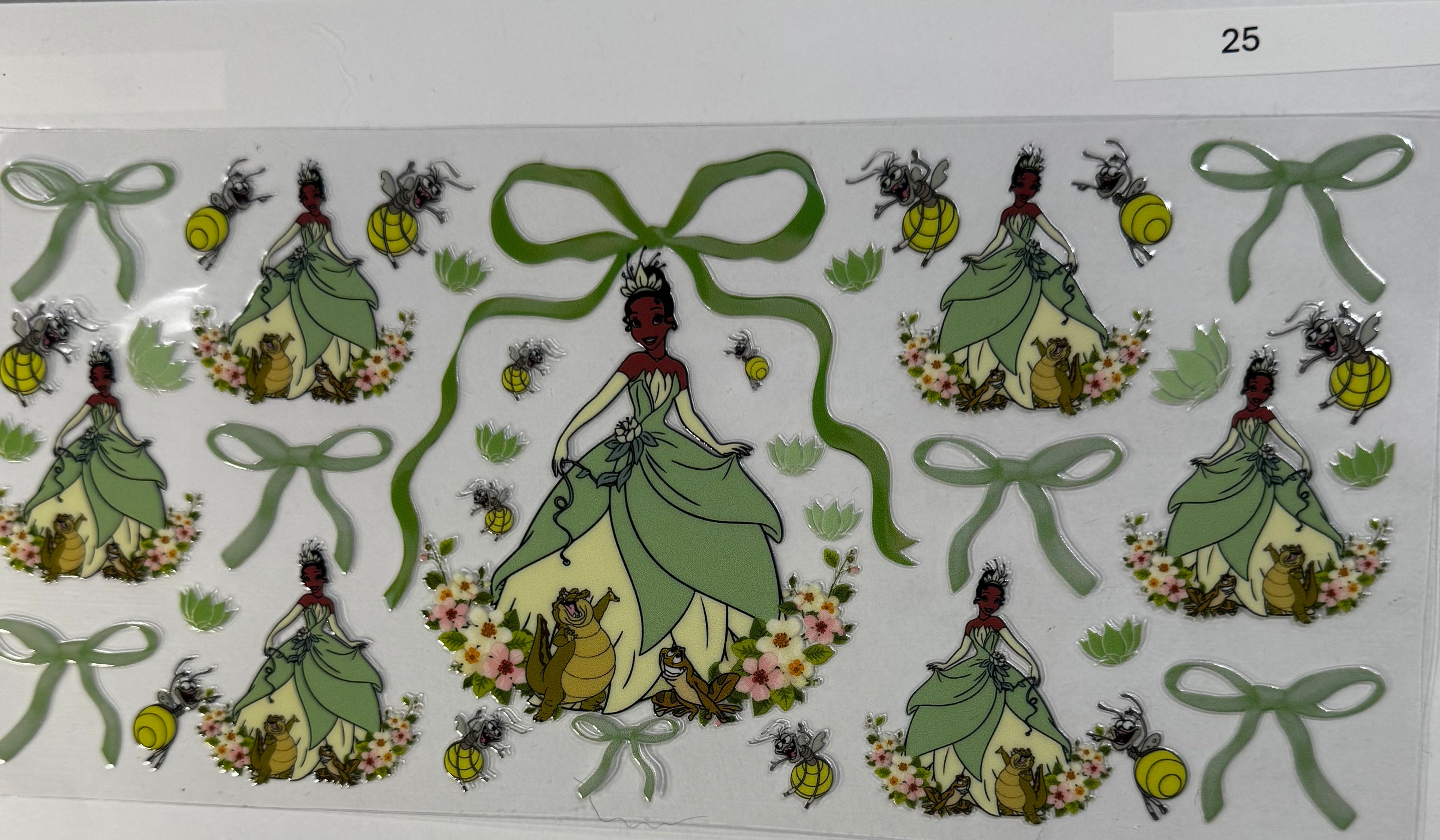 #24 Tiana green bows