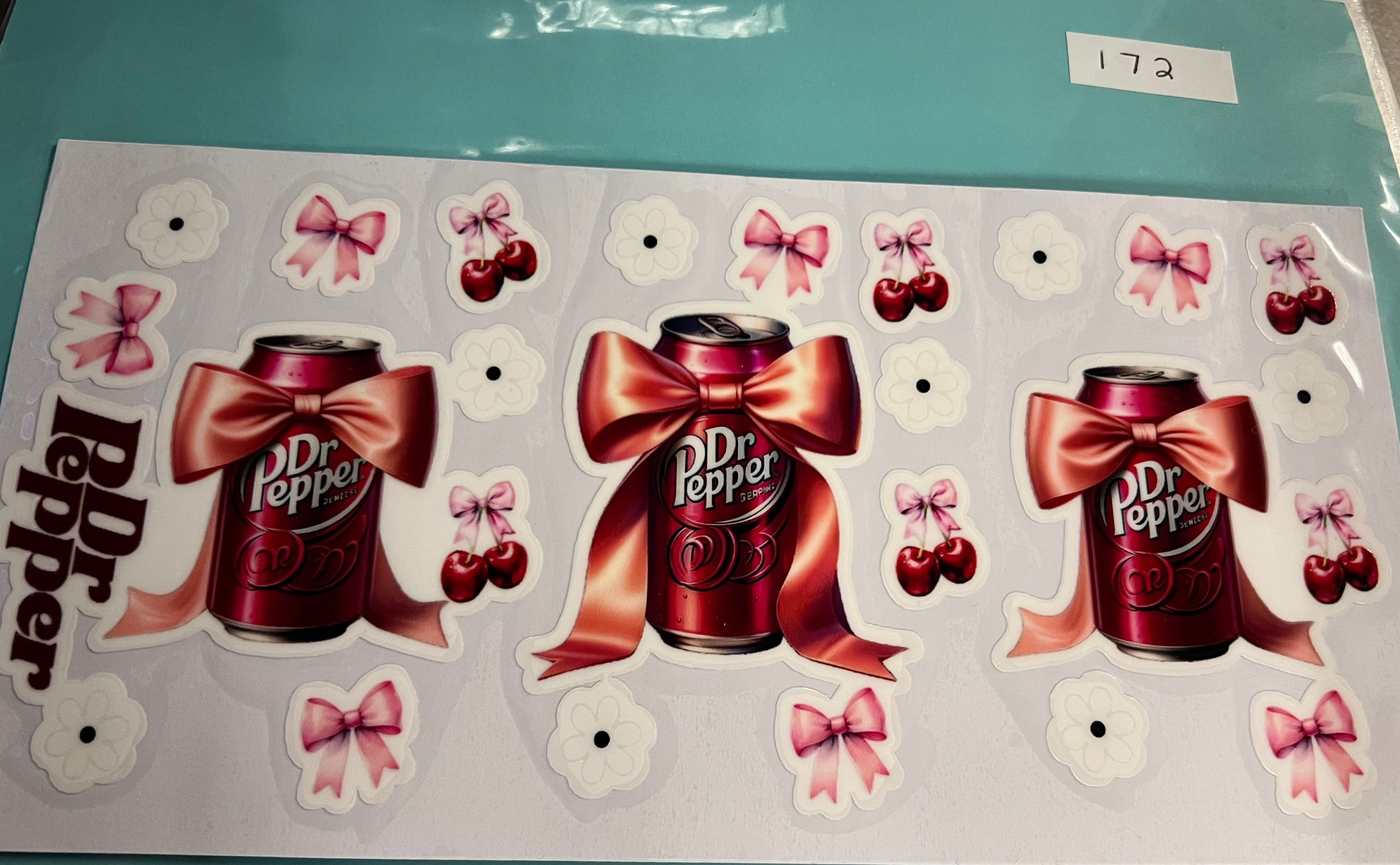 #172 Dr. Pepper cherries and bows
