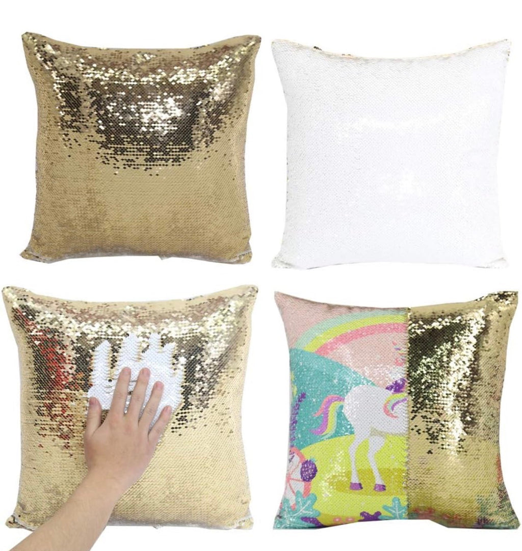Reversible Sequin Pillow