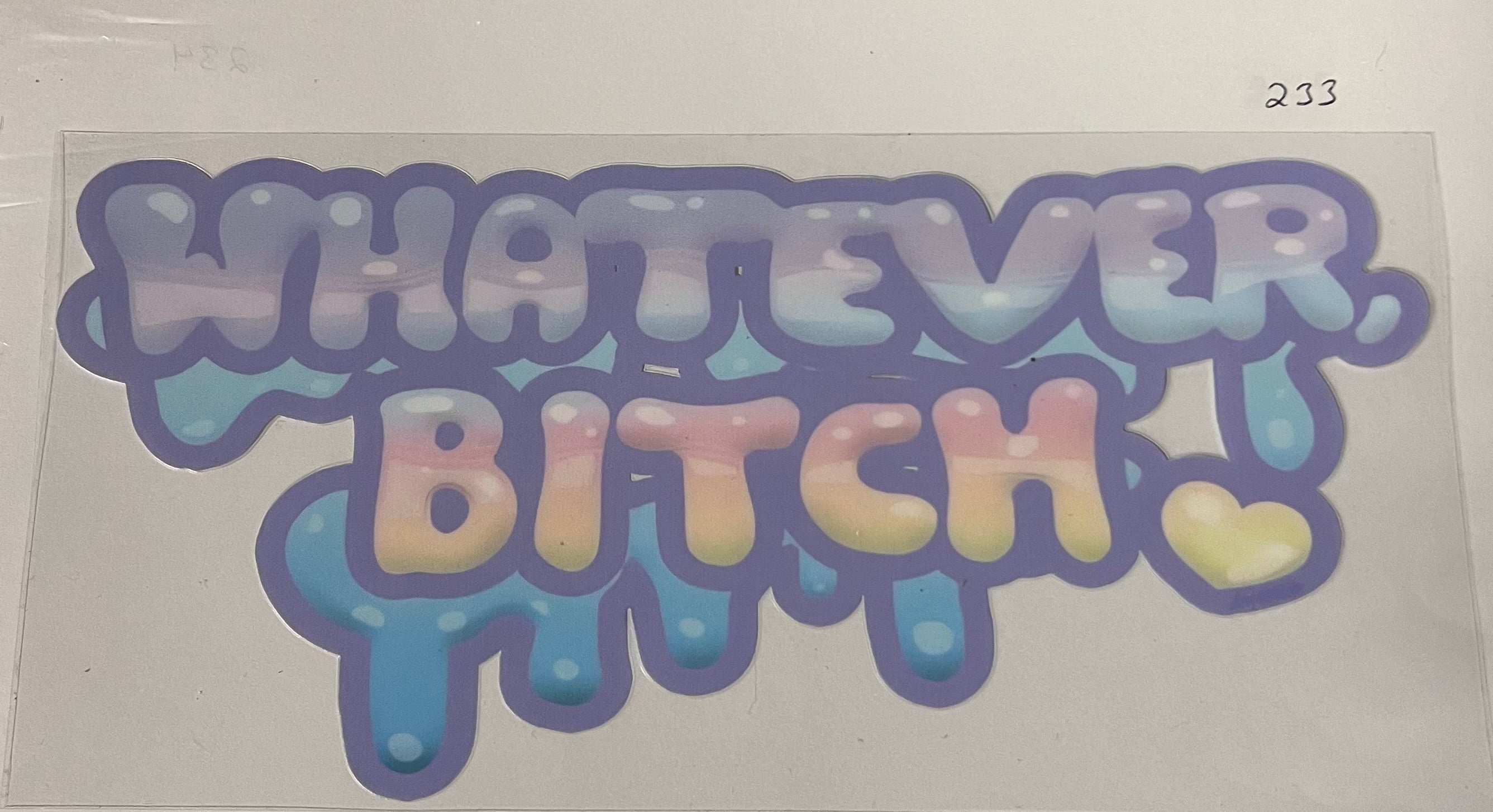 #233 Whatever B****