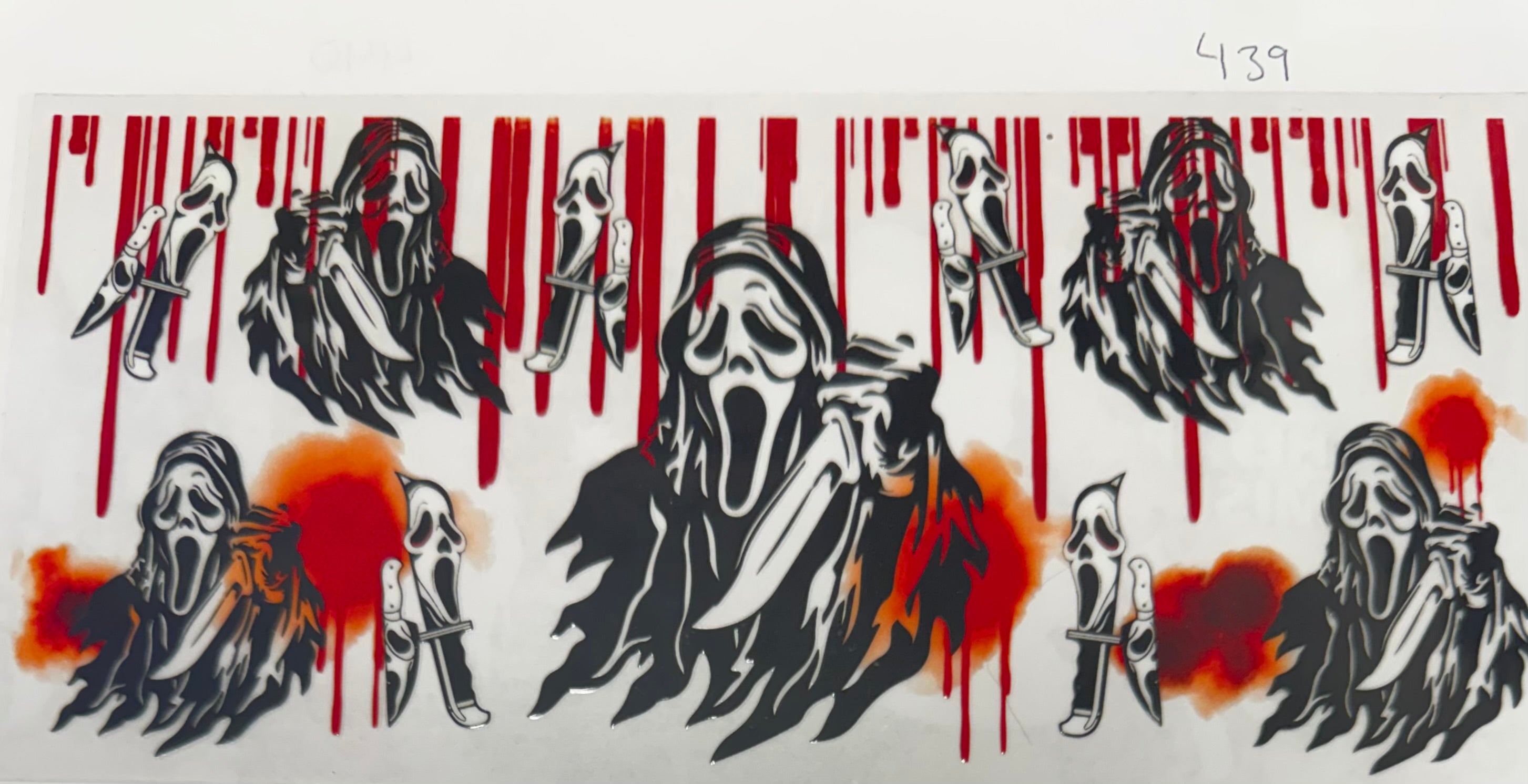 #439 Ghostface red drip