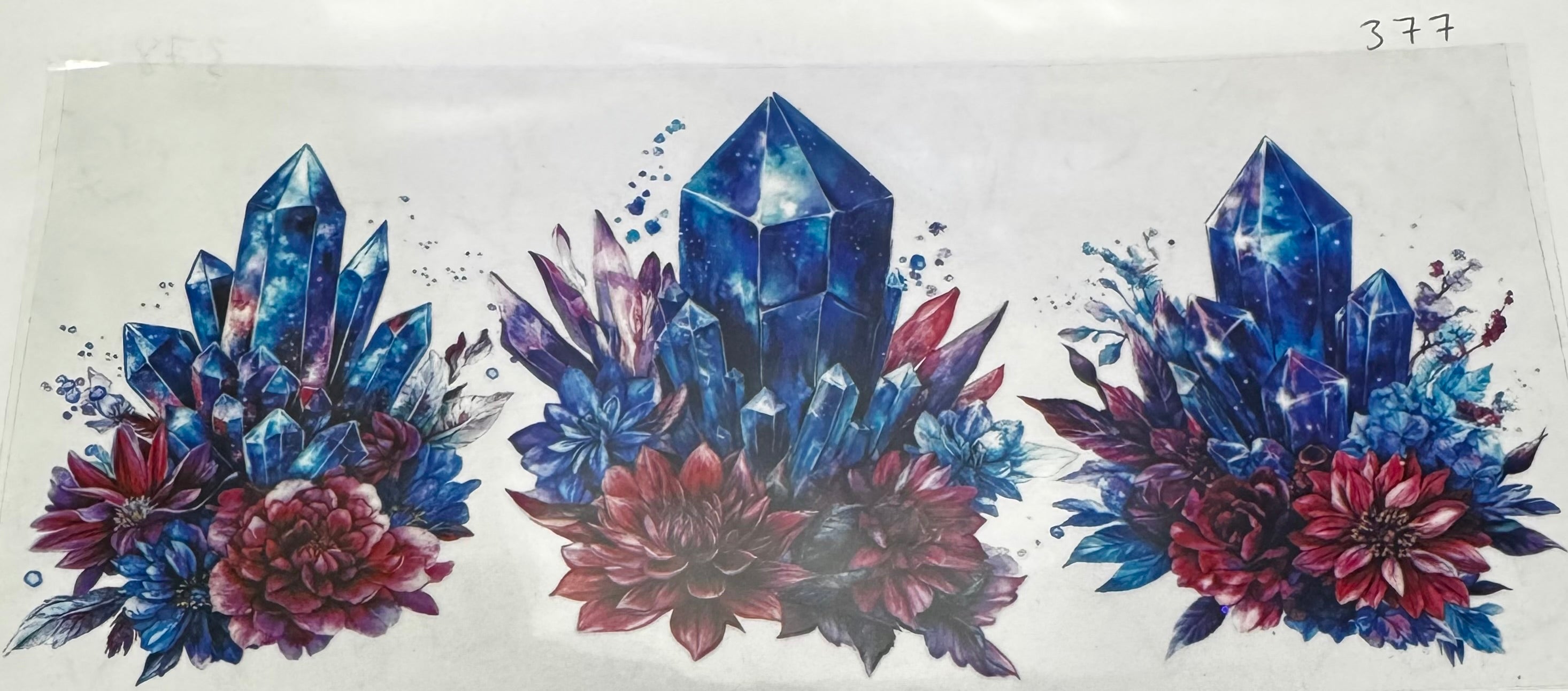 #377 Flowers and crystals