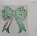 #295 Mama green bow