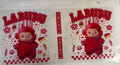 #68 Labubu red with flowers and sweets