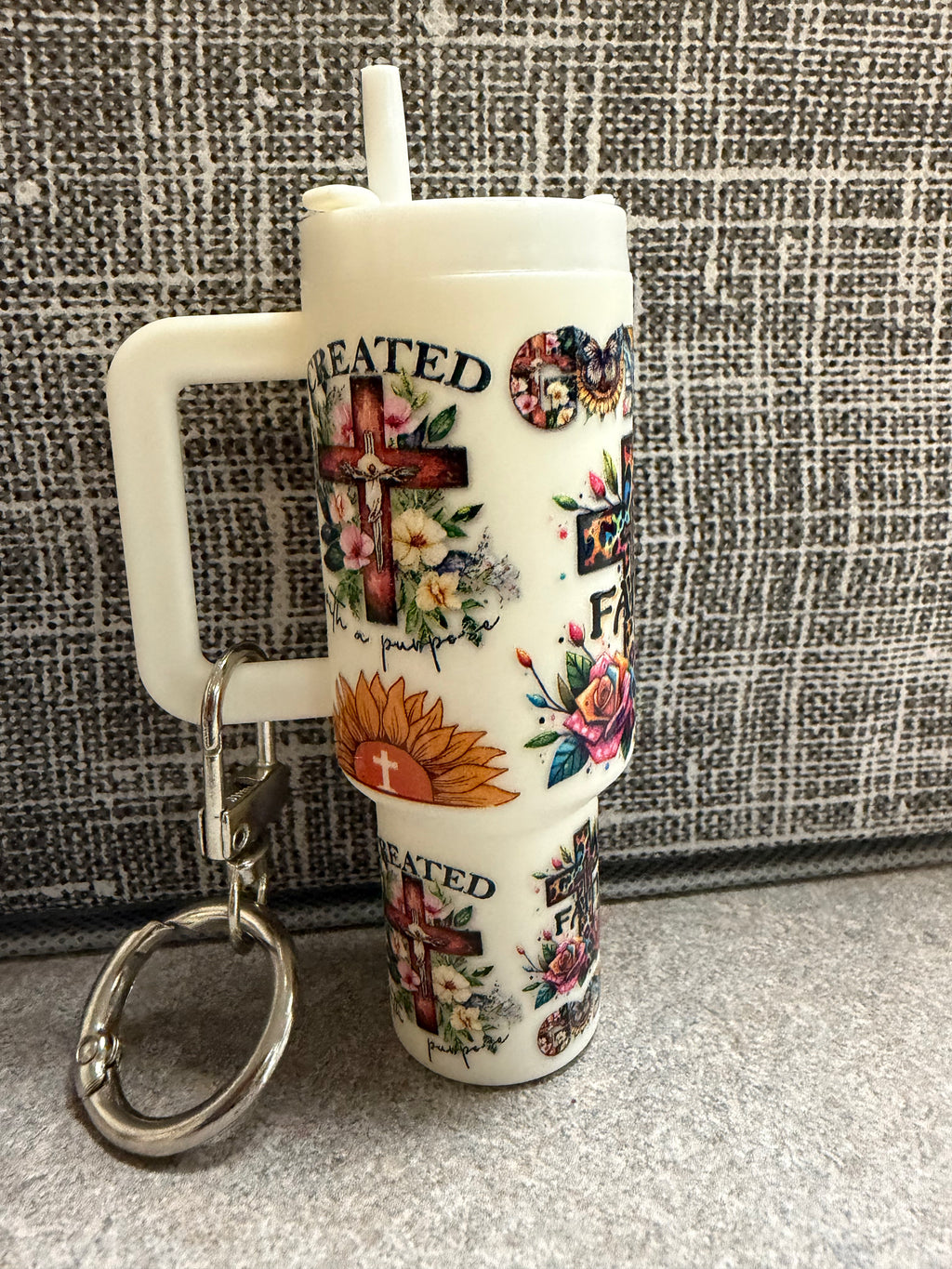 Faith keychain tumbler