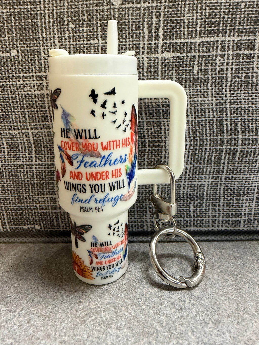 Faith keychain tumbler