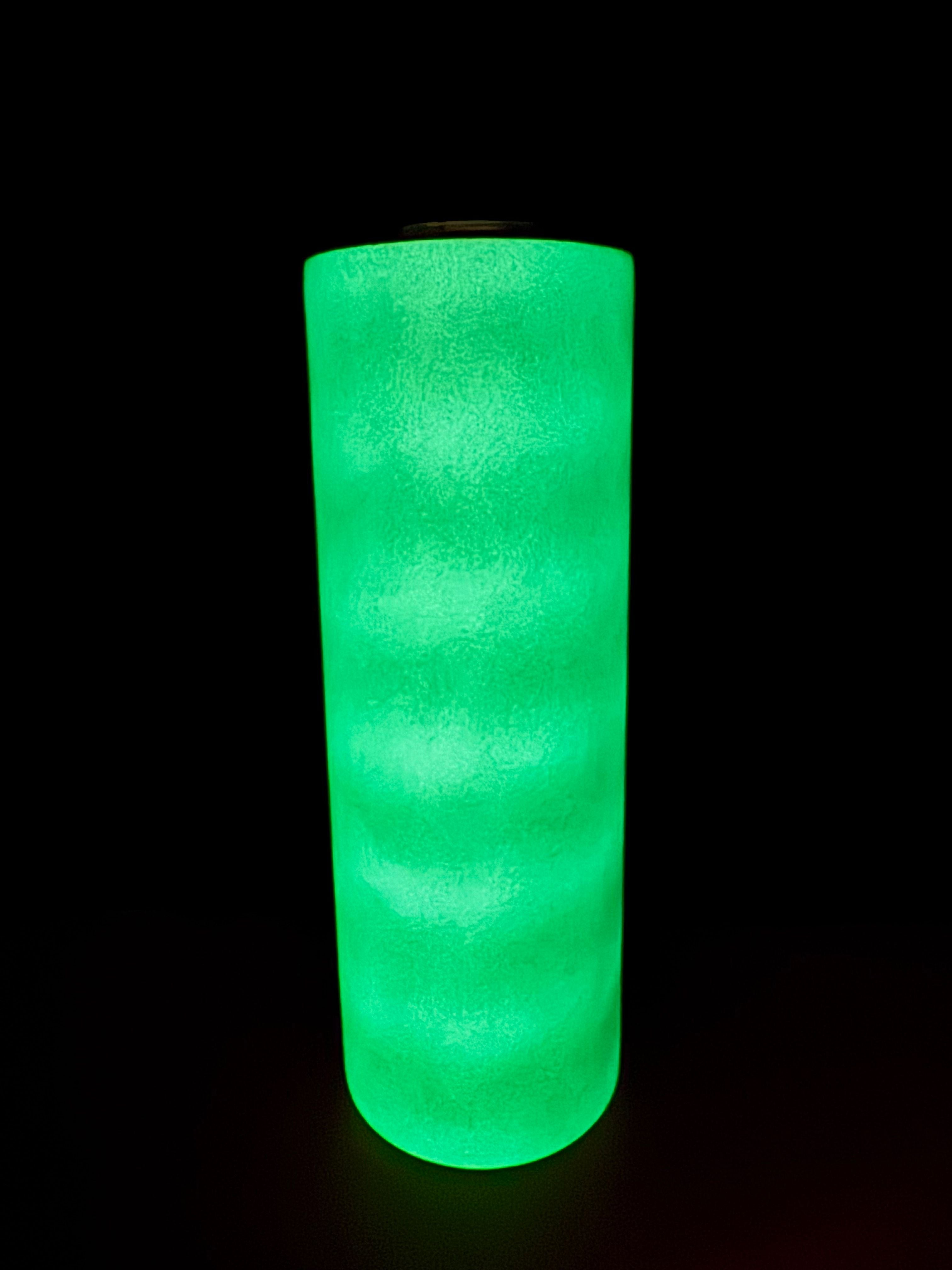 Glow in the Dark 20oz Skinny Stainless Steel Sublimation Tumbler